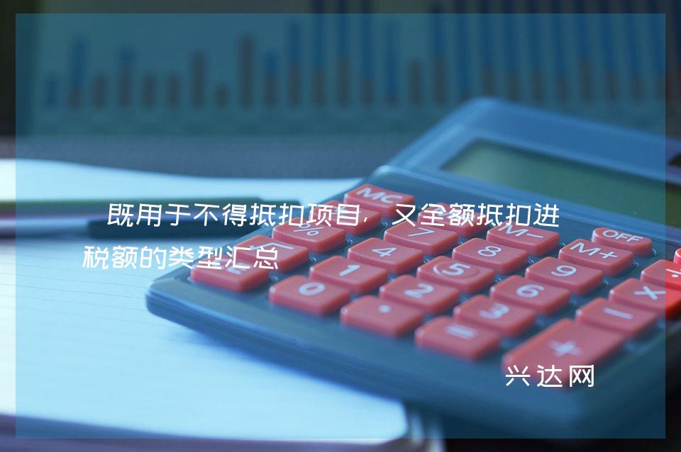 既用于不得抵扣项目,又全额抵扣进项税额的类型汇总